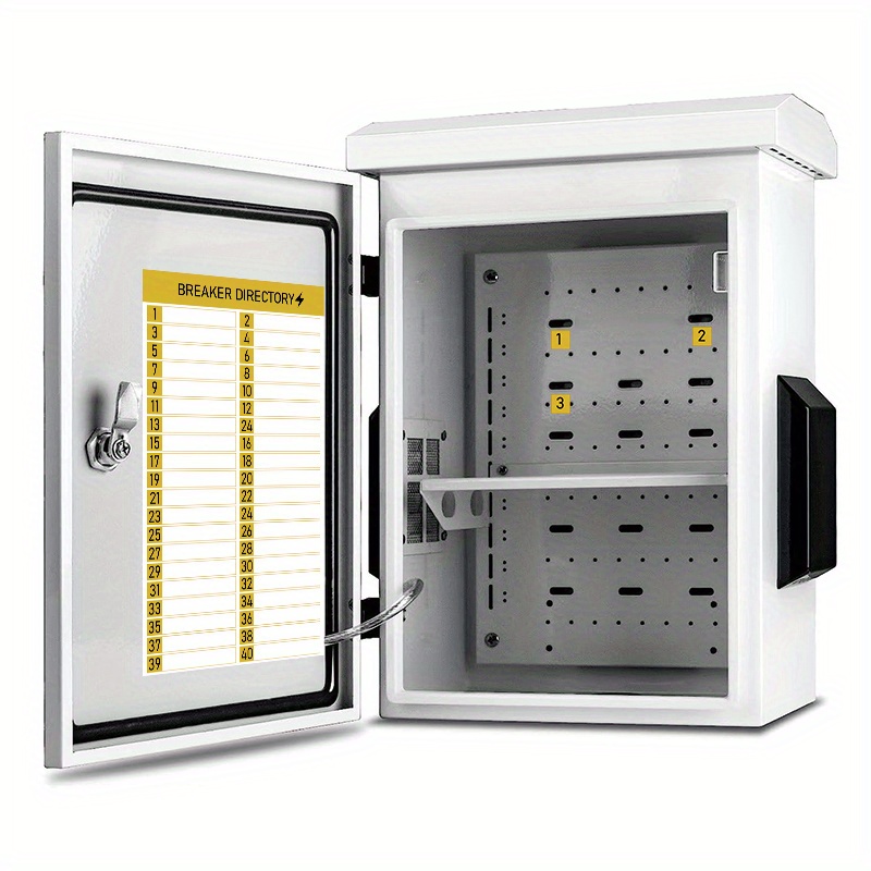 Breaker Panel Labels Electrical Box Sticker Numbers Breaker - Temu