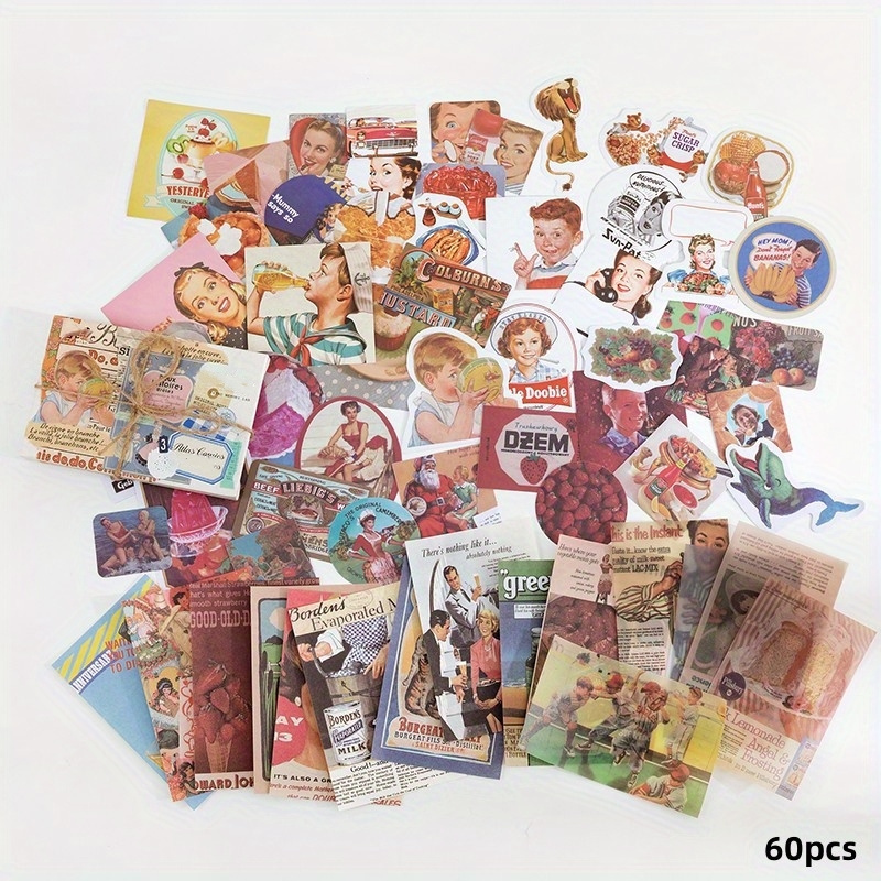 Retro Vintage Decorative Stickers For Scrapbooking Label - Temu