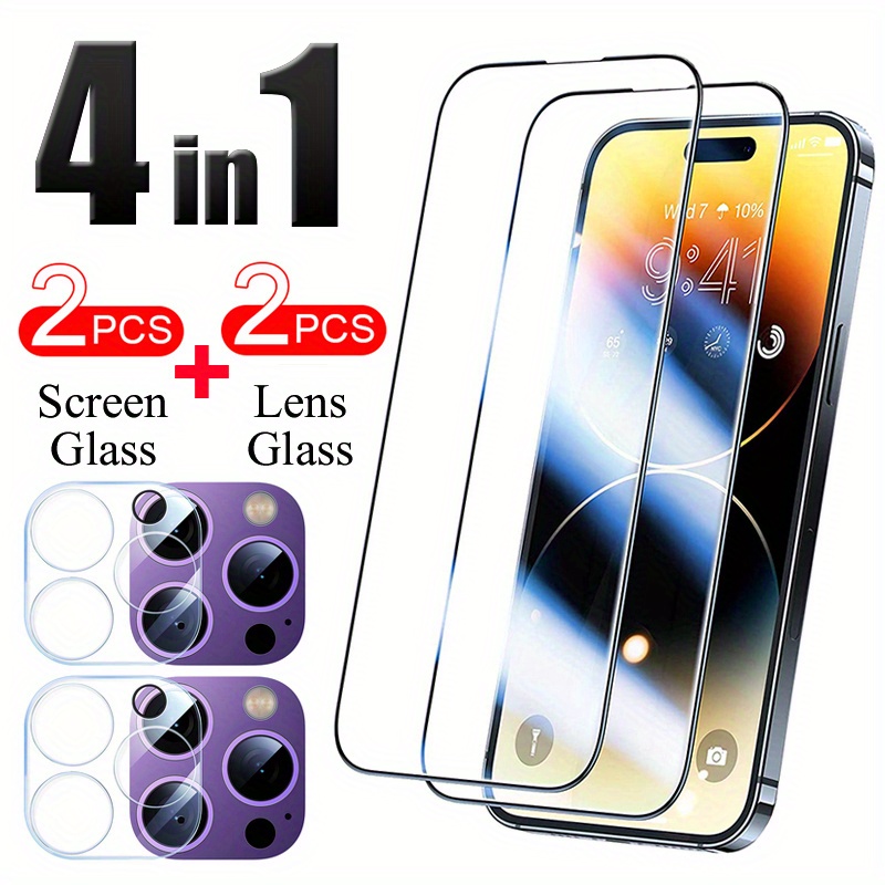 Baseus 2Pcs Camera Lens Protector For iPhone 15 Pro Max 15 Plus Tempered  Glass Lens Glass For iPhone 14 13 Lens Protection Film