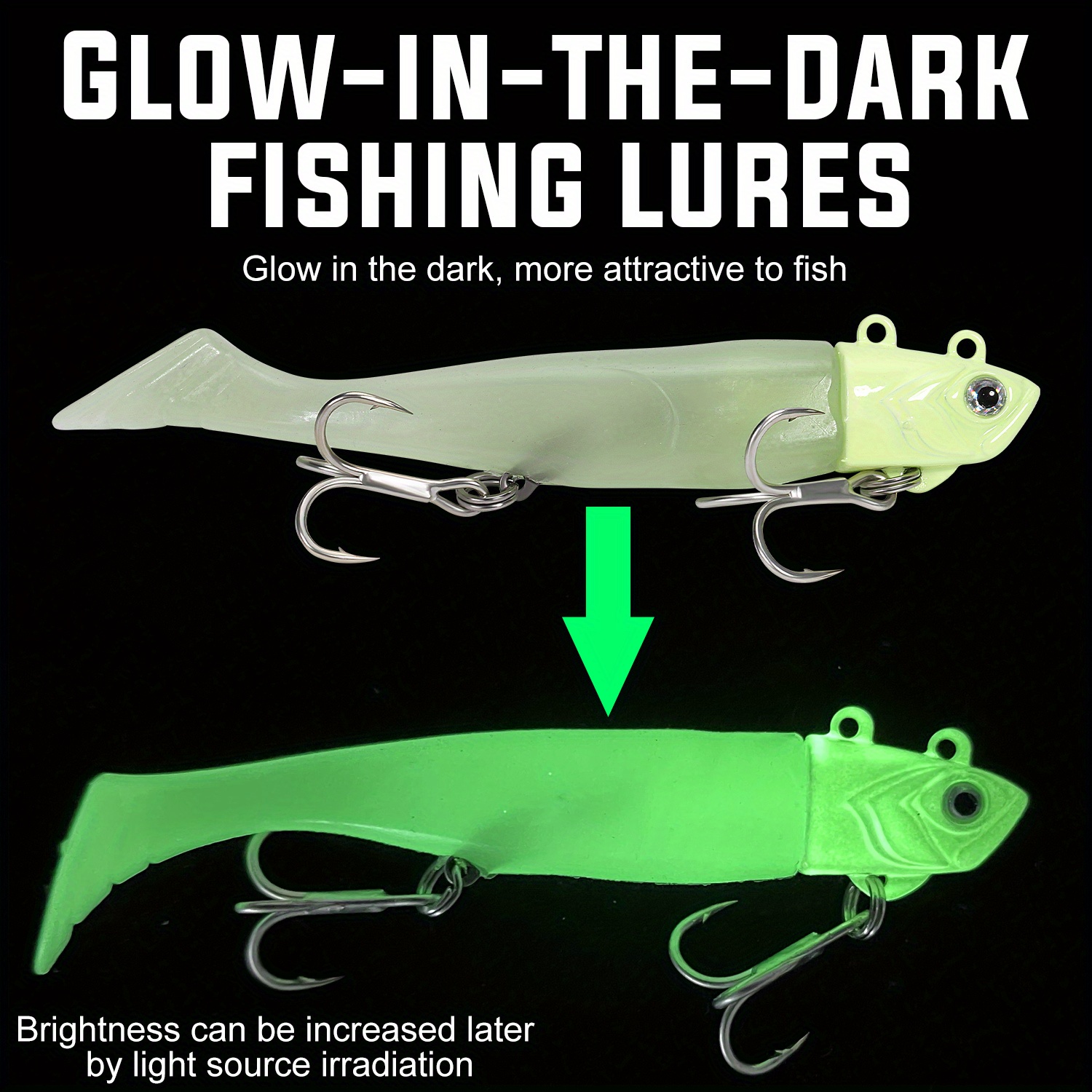 Sougayilang Glow Soft Fishing Lures Lifelike Eyes Biomimetic - Temu Canada