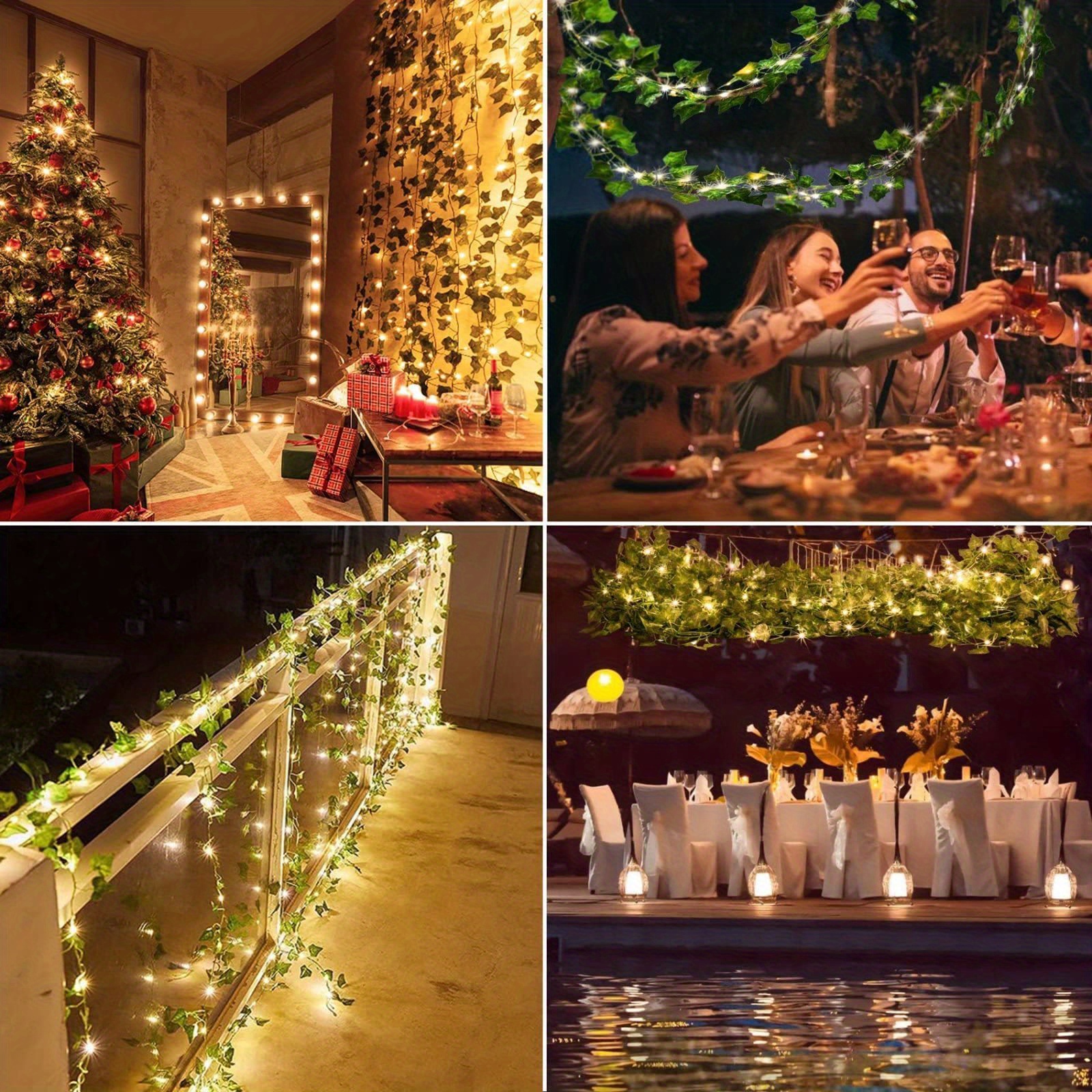 Led Vine Light Waterproof Artificial Ivy Fairy Light Temu