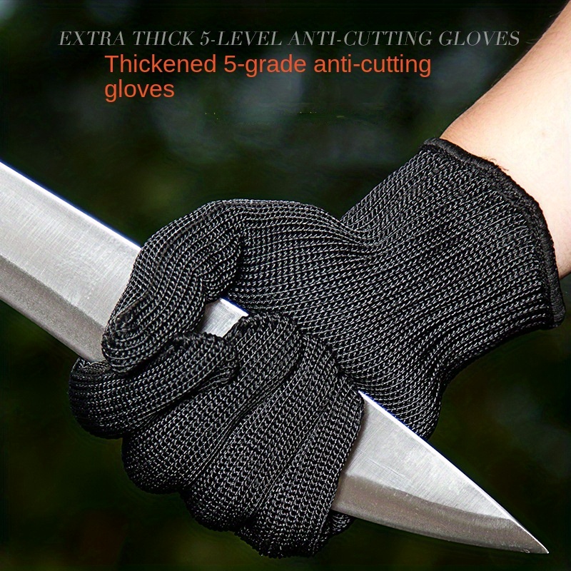 Cut Resistant Gloves -Food Grade, Level 5 Protection - Used by