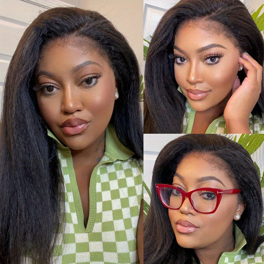 4c- 13x4 straight hair Temu France