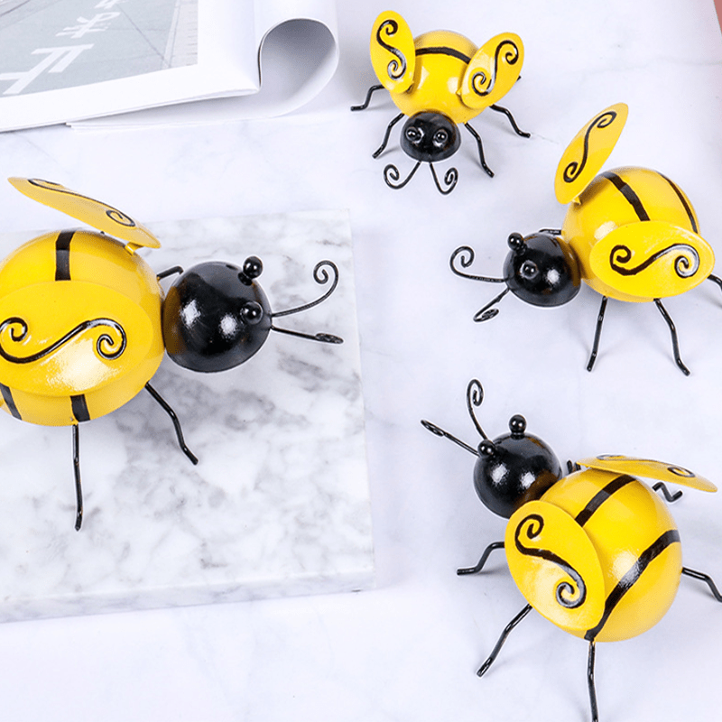 Metal Bee Wall Art Sculptures, 3d Iron Bee Art Sculpture For Indoor,garden  Statues, Hanging Bee Wall Decor, Indoor Outdoor Decor, Garden Yard Lawn Patio  Decor - Temu United Arab Emirates