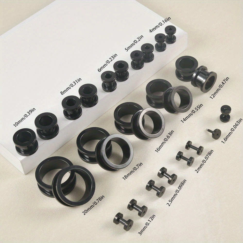 Tunnel D'oreille 2 Pièces - Écarteur 10 Mm - Pierre Ronde Verte - Marque Homxi - Pour Stretching - Bijou Piercing Lobe - Cadeau Personnalisé