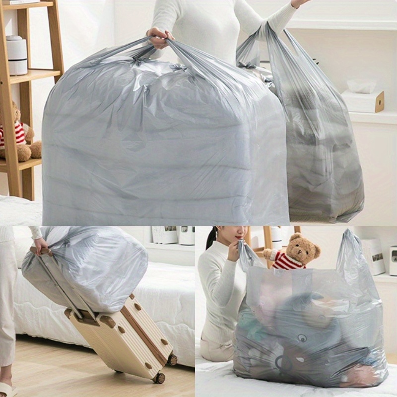 Silvery Gray Plastic Bags, Oversized Plastic Bags, Shopping Bags, Moving  Bags, Storage Bags, Disposable Bags, Convenience Bags - Temu