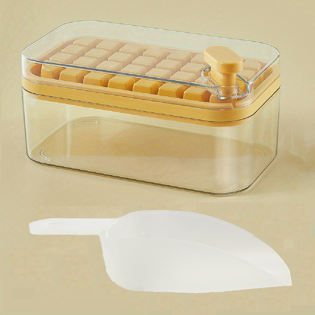 Ice Cube Tray With Lid And Bin Ice Cube Trays For Freezer 64 - Temu