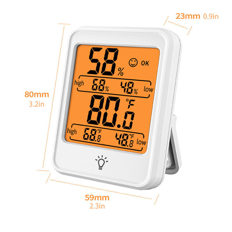 1/2/3 Pack Termometro interno, misuratore di umidità Igrometro digitale  termometro ambiente per casa, temperatura e umidità ad alta precisione Mon  For Re