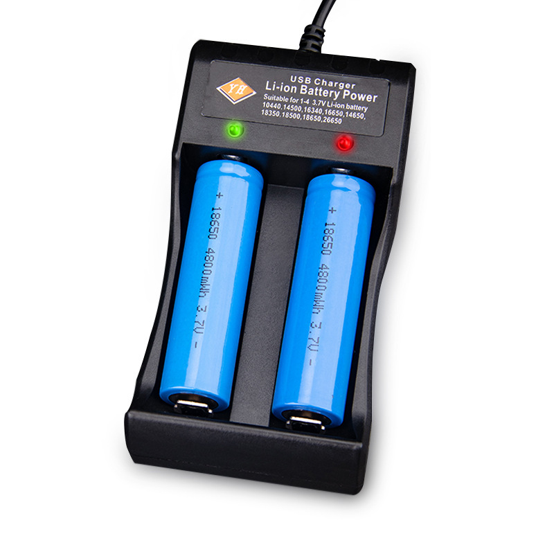  18650 Battery Charger,Single-Slot Intelligent Battery Charger  for 3.7V Li-ion 18650,26650,21700,18500,18350,16650 Rechargeable Battery  (not Including Battery : Electronics