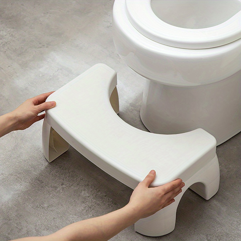 Toilet Stool, Household Stool, Cushion Thickened Foot Stool, Plastic Squat  Paddle Footstool, Foot Step, Toilet Poop Stool - Temu