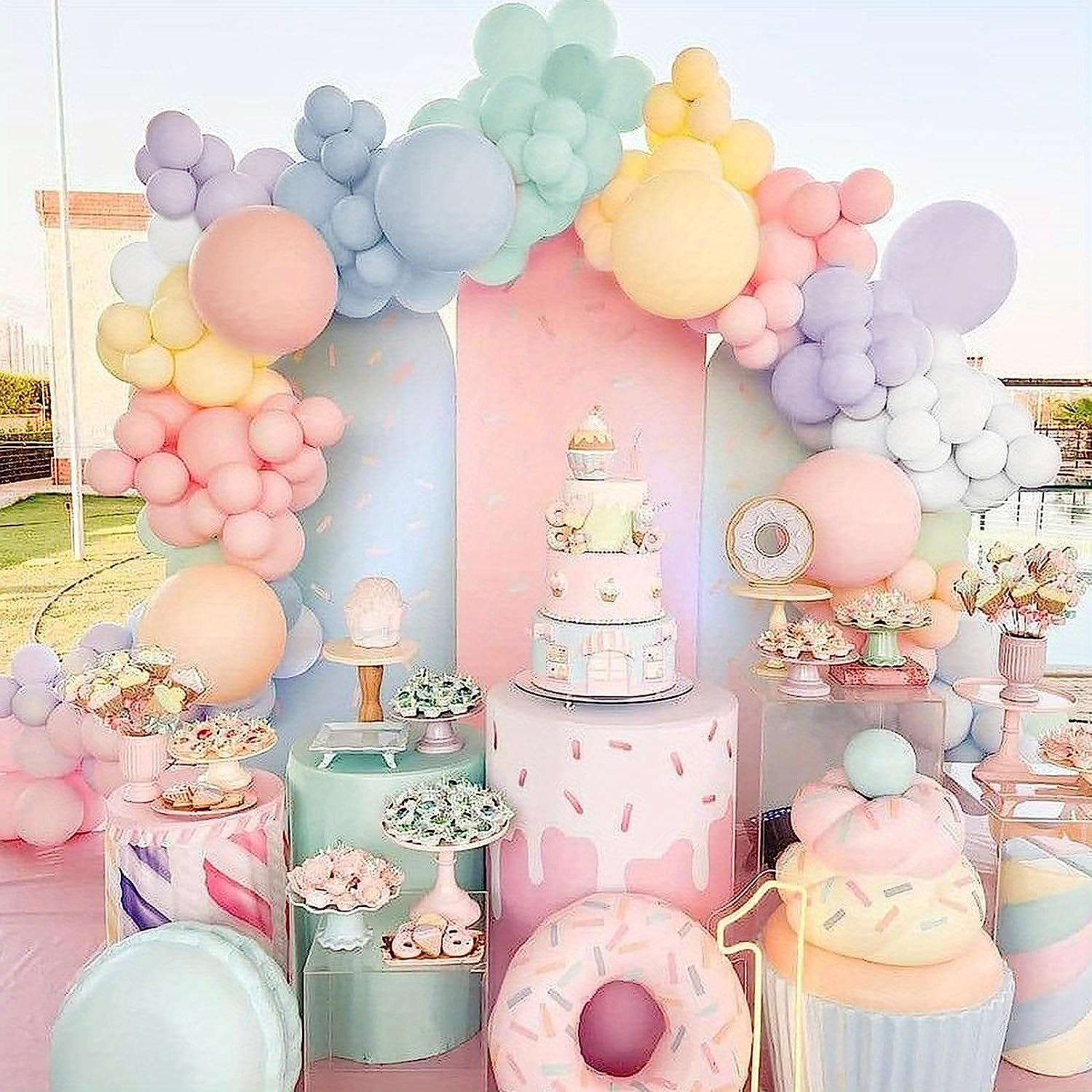 Pastel Balloon Arch Kit 80 Assorted Balloons Pastel Party Decorations  Pastel Balloons Unicorn Party Girl's Birthday Party -  Israel
