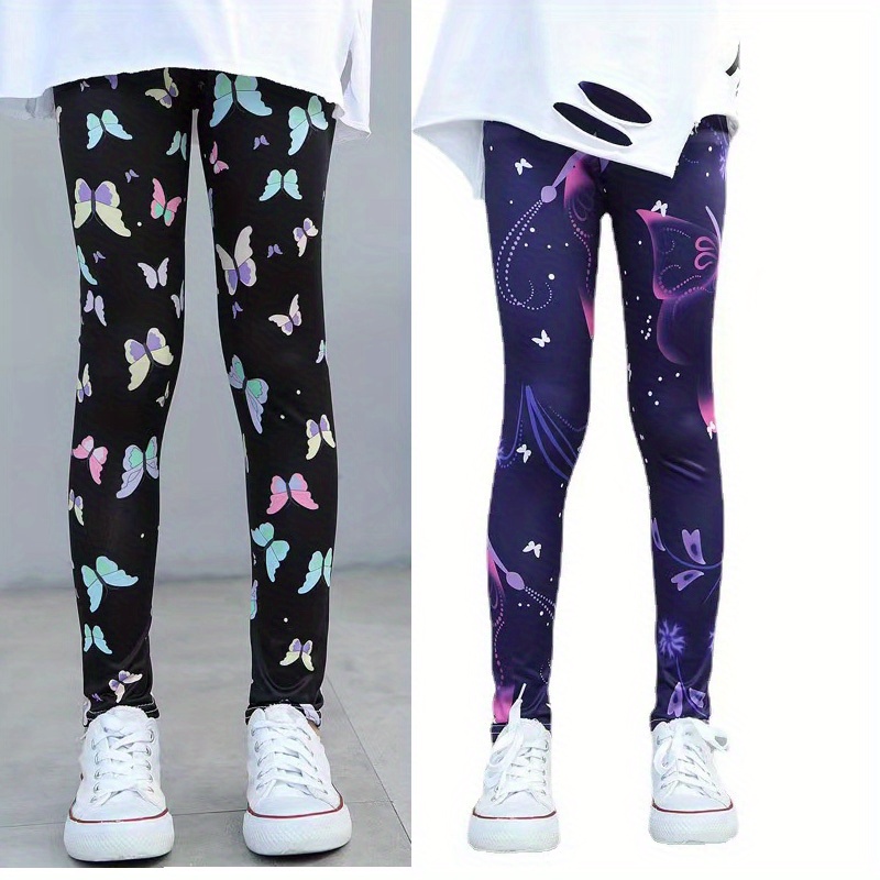 Image of 1/2pcs Girls' Pants 's Bottoming Pants Printed Long Pants Non-ball