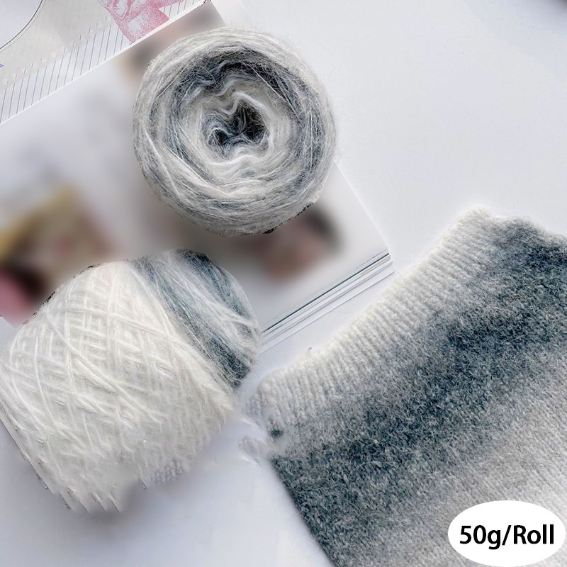 50g Rainbow Soft Yarn 70% Australian wool 30% Nylon Gradient Multi