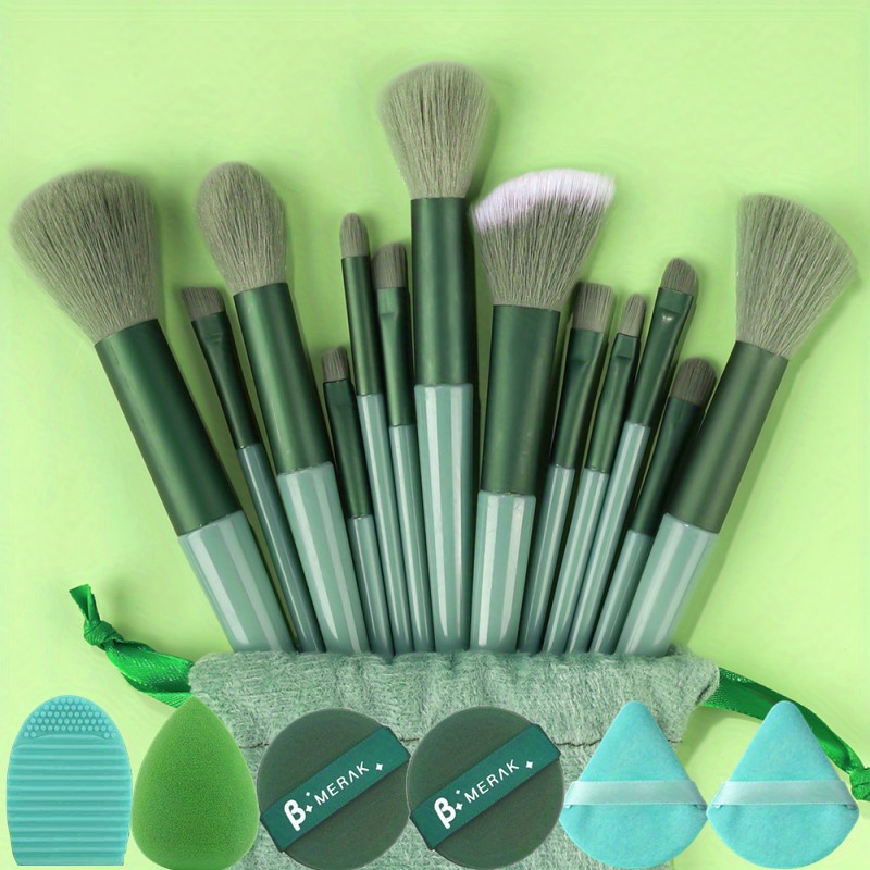 NEW SEPHORA Here's The Skinny Brush Wrap Set TEAL 5 Brushes & Zippered Case  NWT!