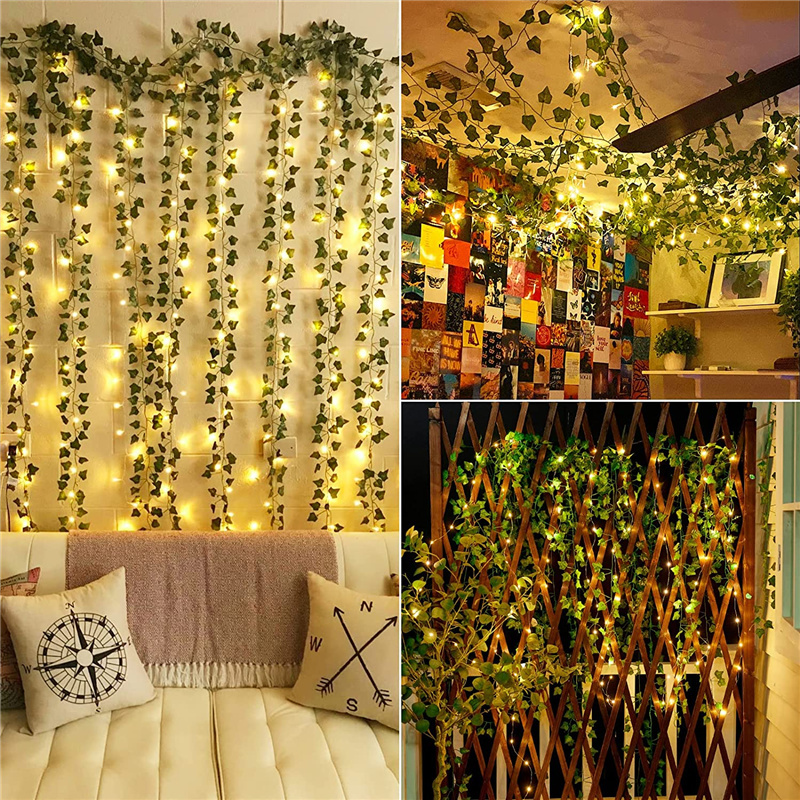 Led Vine Light Waterproof Artificial Ivy Fairy Light Temu