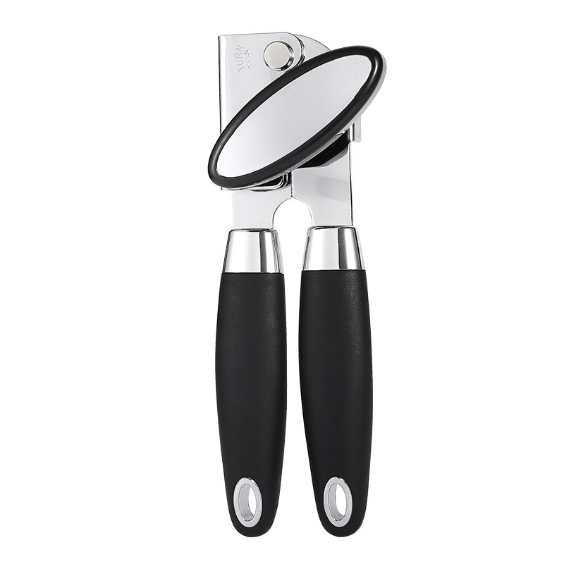 Handy Housewares Classic Compact Hand Held Metal Manual Can Opener with  Built-In Bottle Top Remover 