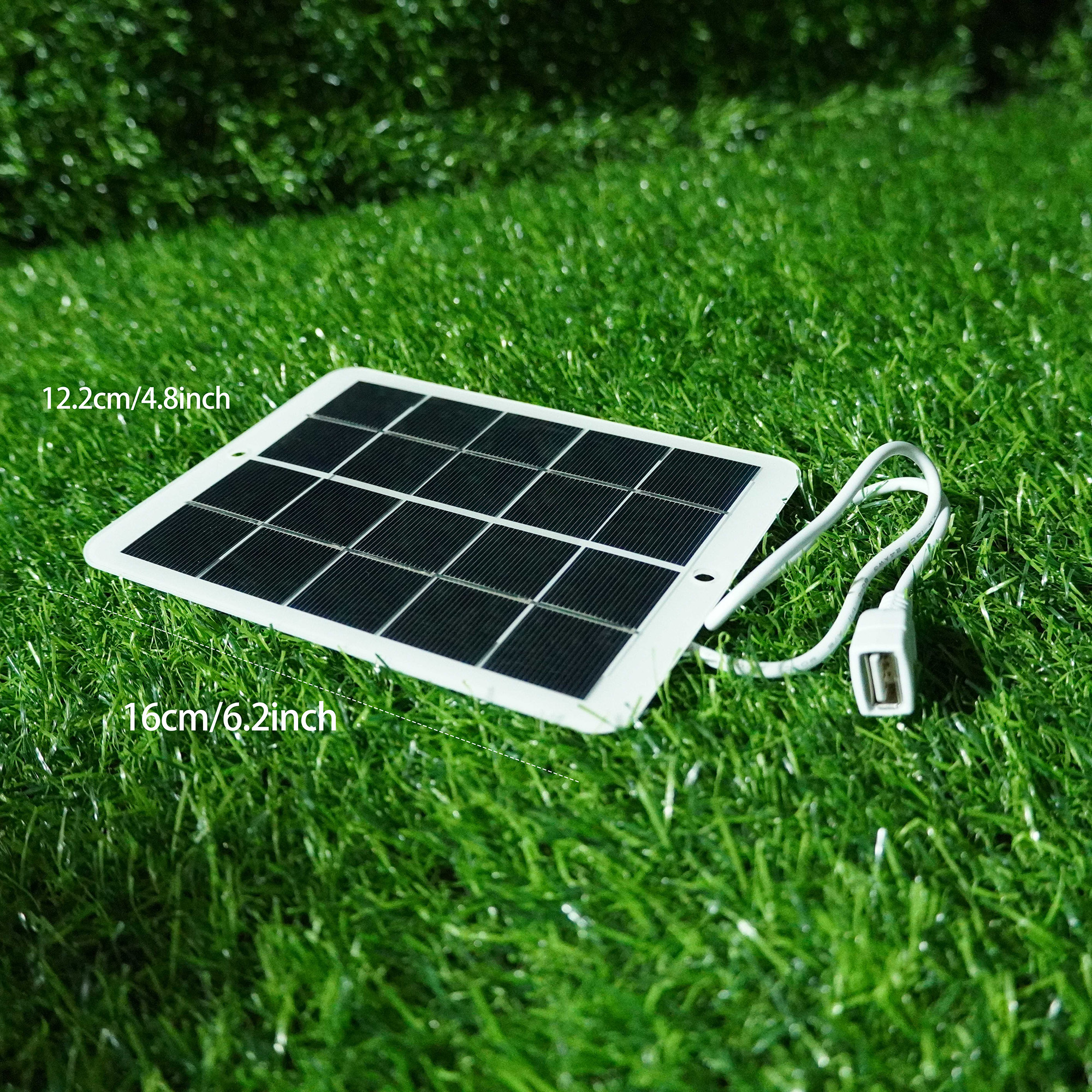 1pc Panel Solar Portátil 5v Carga Segura Usb Estabilizada - Temu