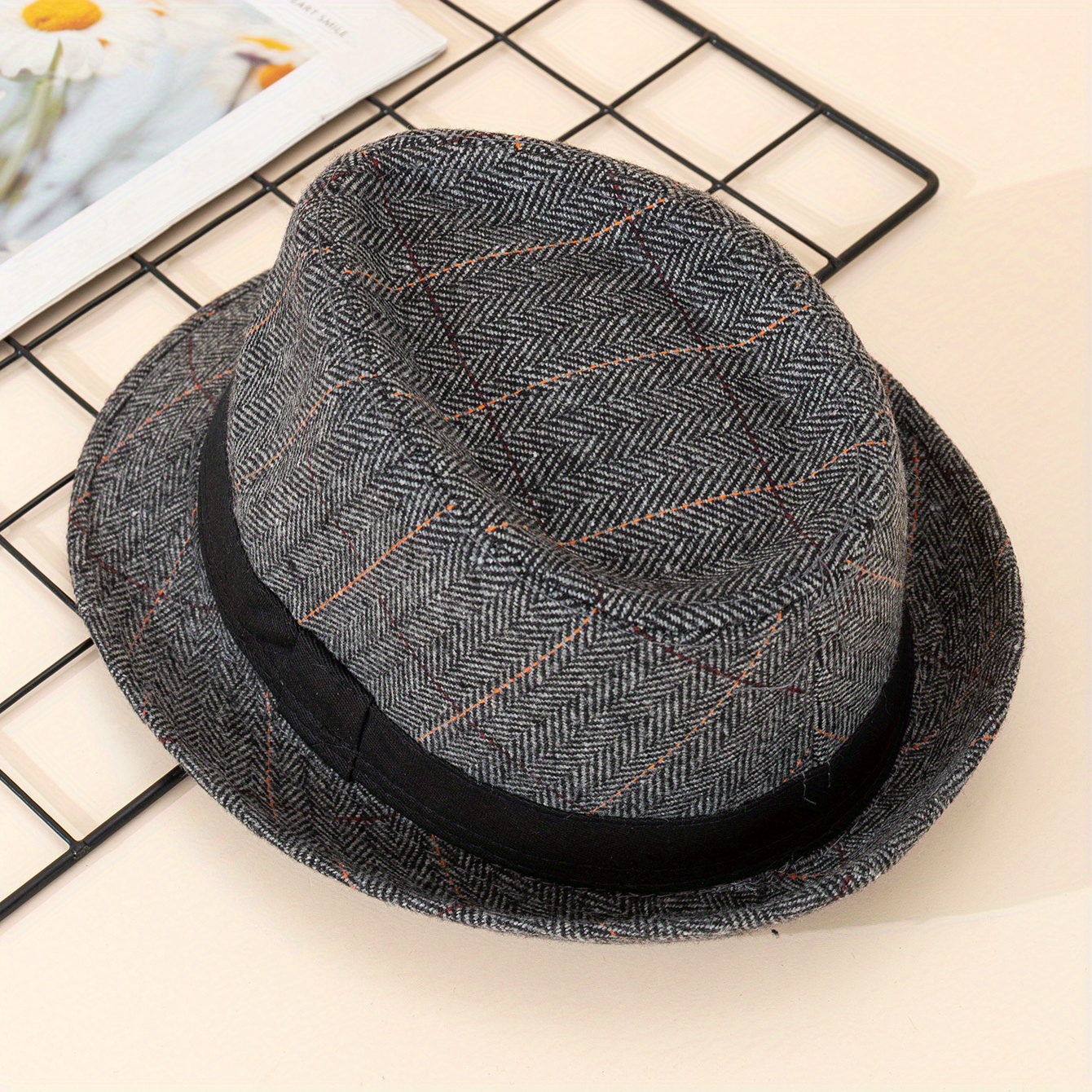 Unisex Sunshade Wide Brim Fedora Hat for Party