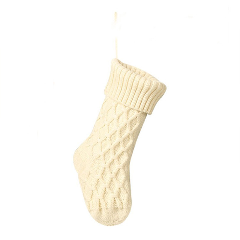 Classic Cable Knit Tights-Classic White