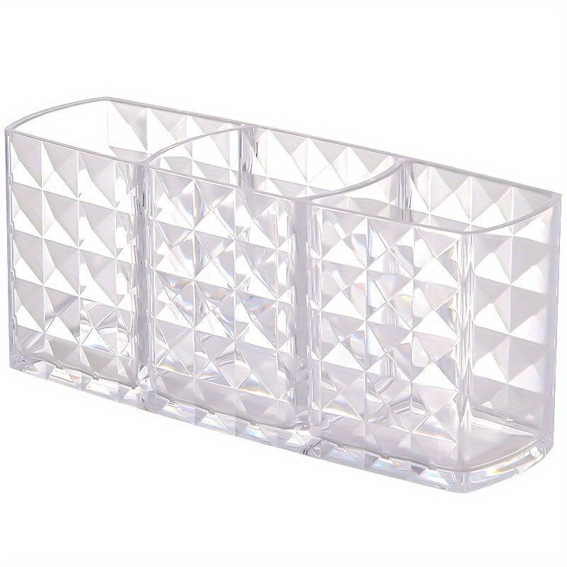 Clear Acrylic Makeup Organizer for Desk Storage