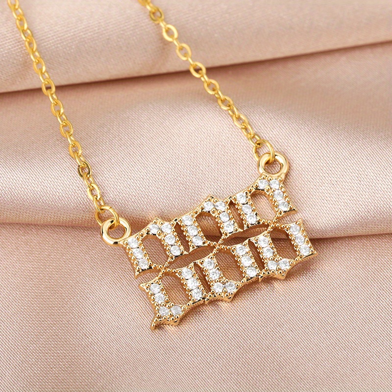 Women necklace chain choker pendant jewelry girls gift 18k gold crystal