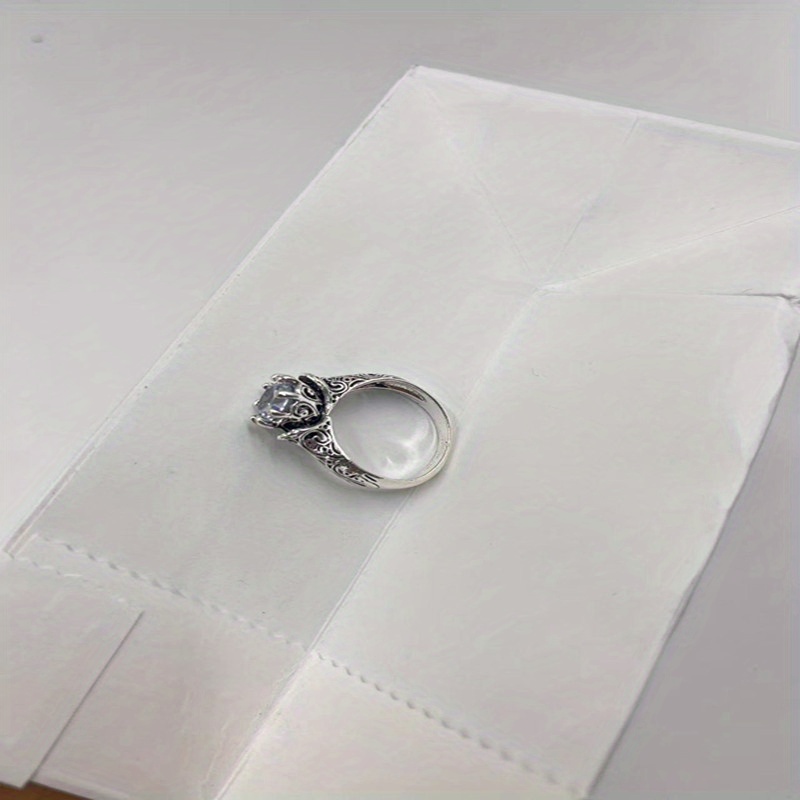 Vintage Artificial Diamond Flower Ring Geometric Couple Ring