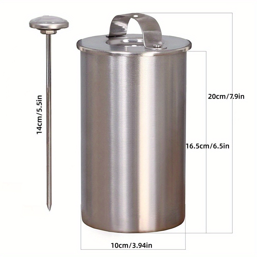 Ham Maker - Stainless Steel Meat Press for Making Healthy Homemade Deli  Meat with a Thermometer and 20 Cooking Bags