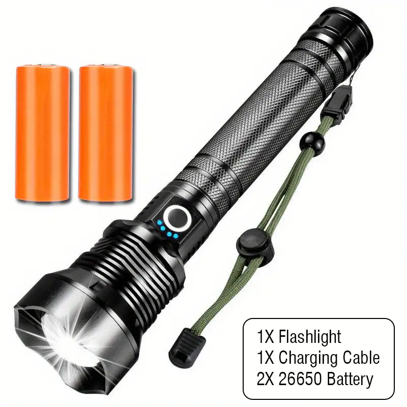  Clearance Rechargeable Powerful LED Flashlights for Camping  Hiking Walking IPX Waterproof Emergency Outdoor Use Zoomable Beam : Sports  & Outdoors