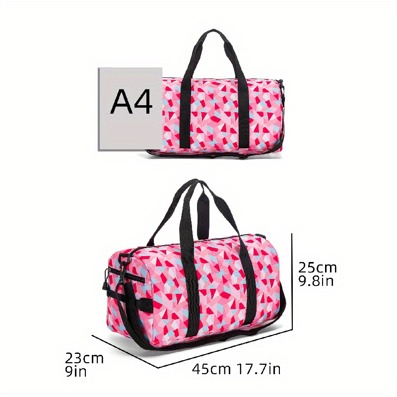 Borsa Porta Abiti Rosa 1pc, Borsa Da Viaggio Pieghevole Portatile Per  Vestiti E Biancheria Da Letto Stagionali, Borsa Per Bagagli Di Grande  Capacità Per Viaggi D'affari, Sport, Fitness, Campeggio, Nuoto, Spiaggia,  Yoga