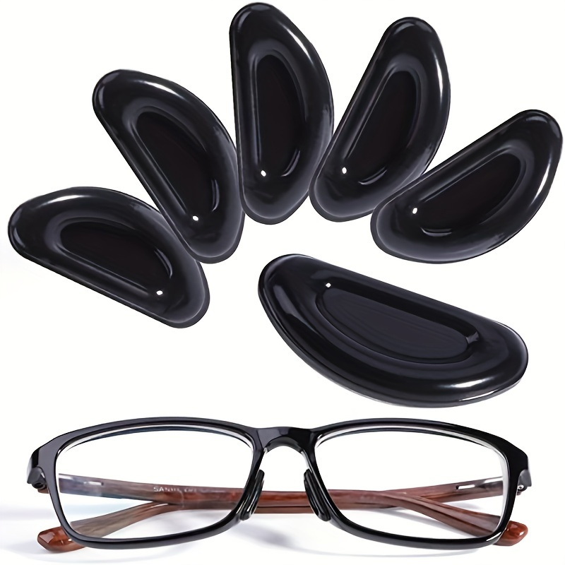 COLOUR_MAX-almohadillas de silicona antideslizantes para gafas, almohadillas  adhesivas para la nariz, 6 pares