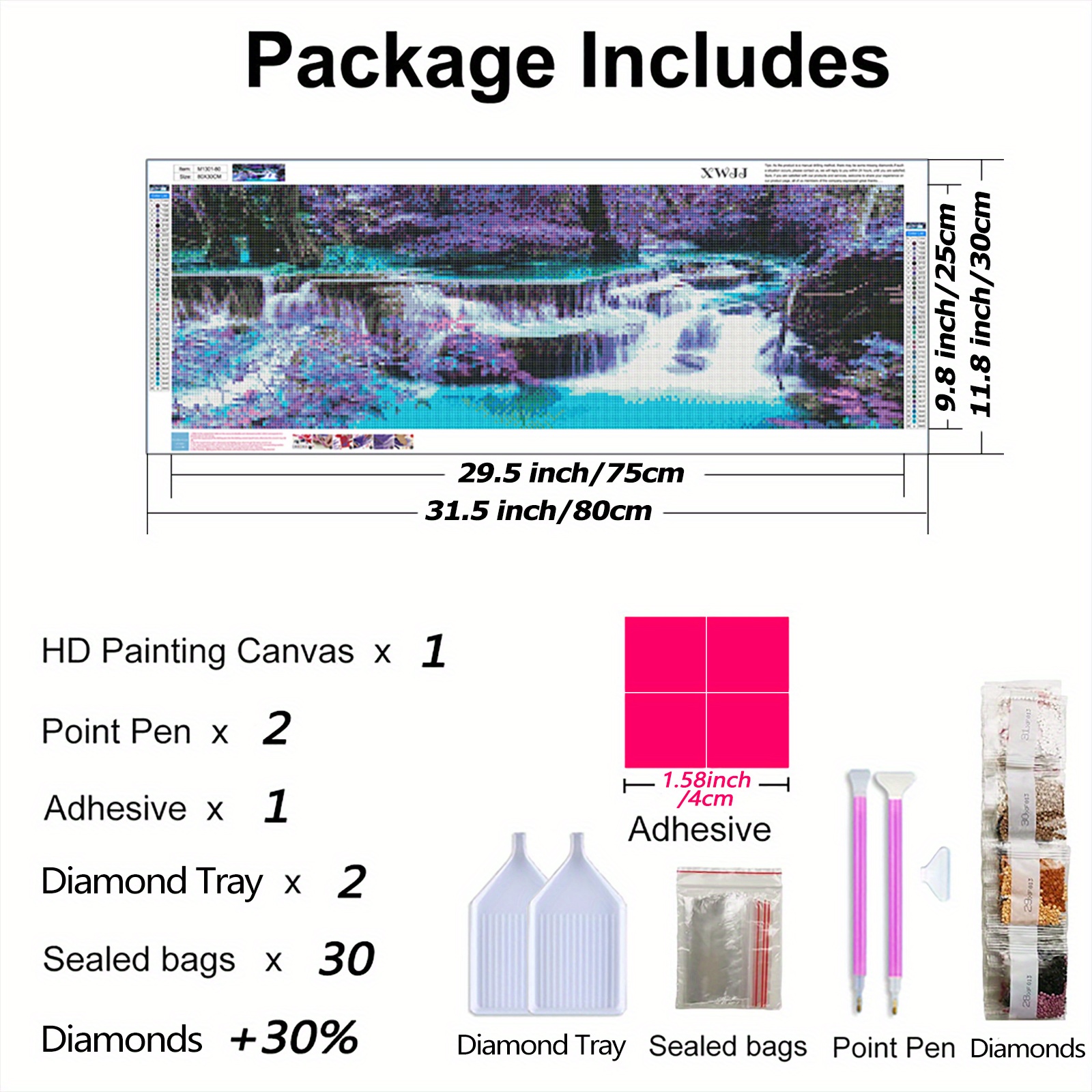 Diy 5d Diamond Painting Kits For Adults Waterfall - Temu
