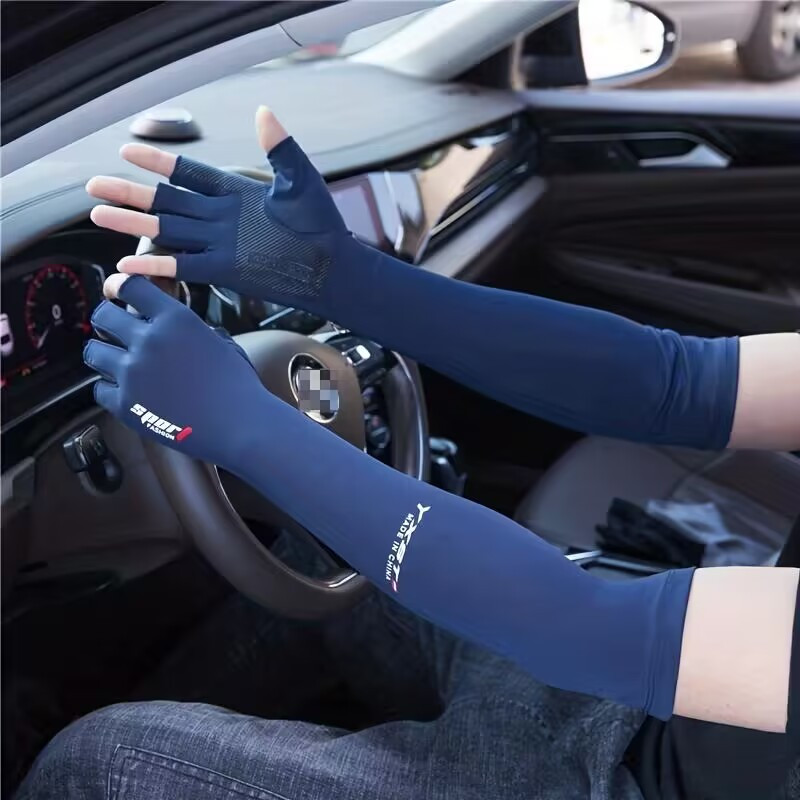 1 Paire De Manches De Bras En Tissu Glacé, Protection UV, Gants Longs  Réfléchissants Pour Le Sport D'été, La Course À Pied, Le Cyclisme Et La  Conduite - Temu Switzerland