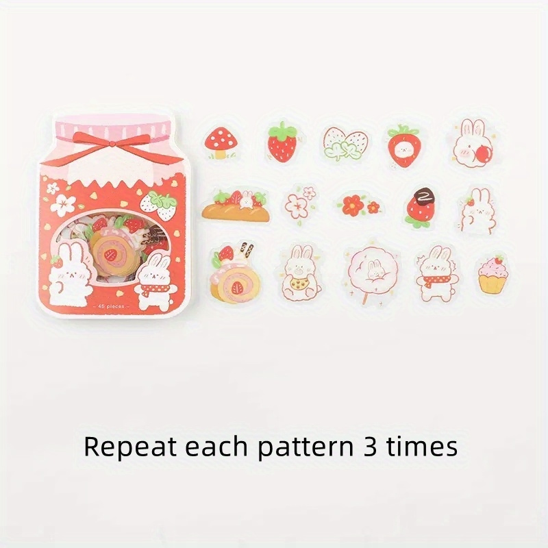 45 Pcs/box Cute Cat Stickers Scrapbooking Planner Paper Stick Label  Decorative Diary Stationery Album Kawaii