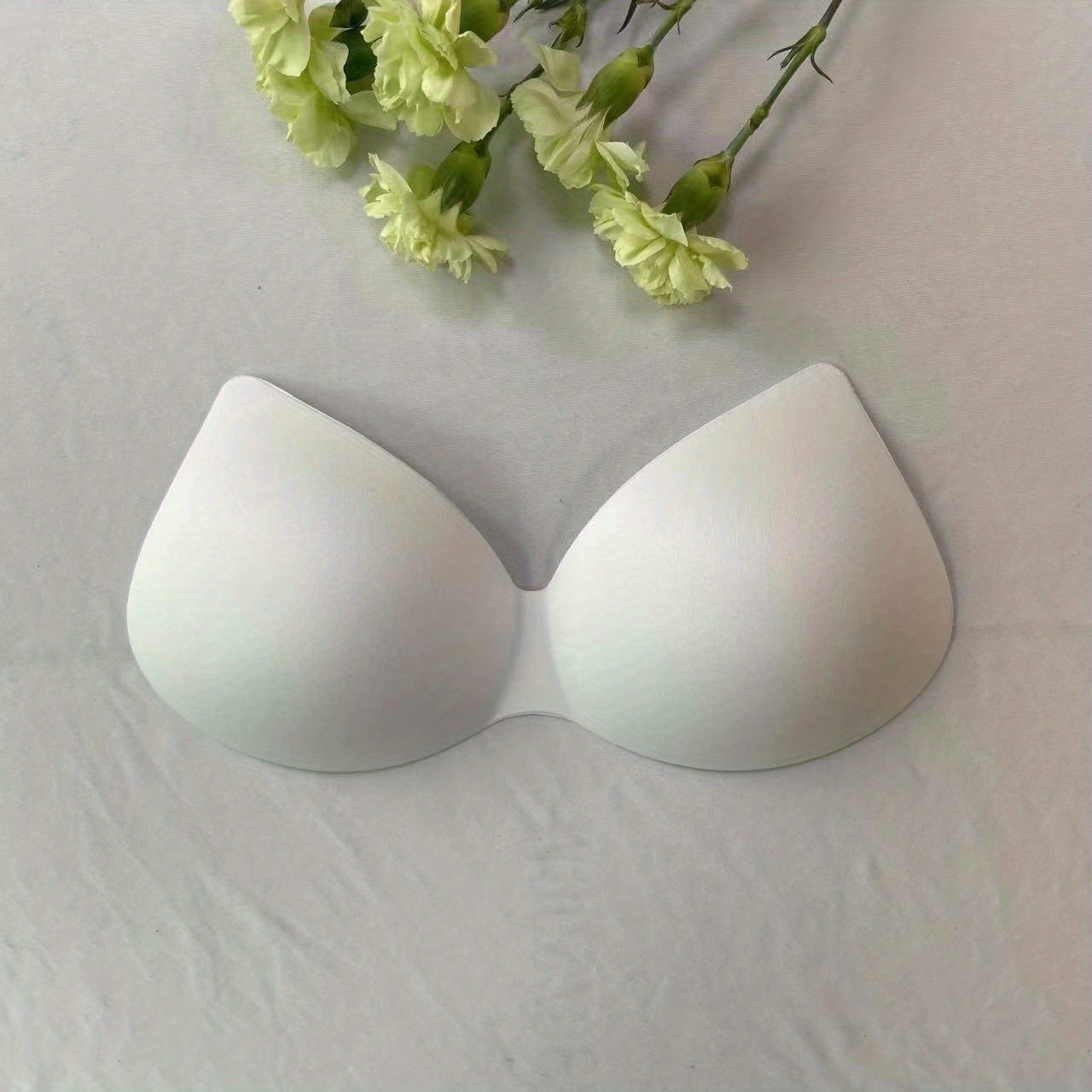 50pairs White Sewing In Bra Cups Soft Thin Foam Bra Pads For