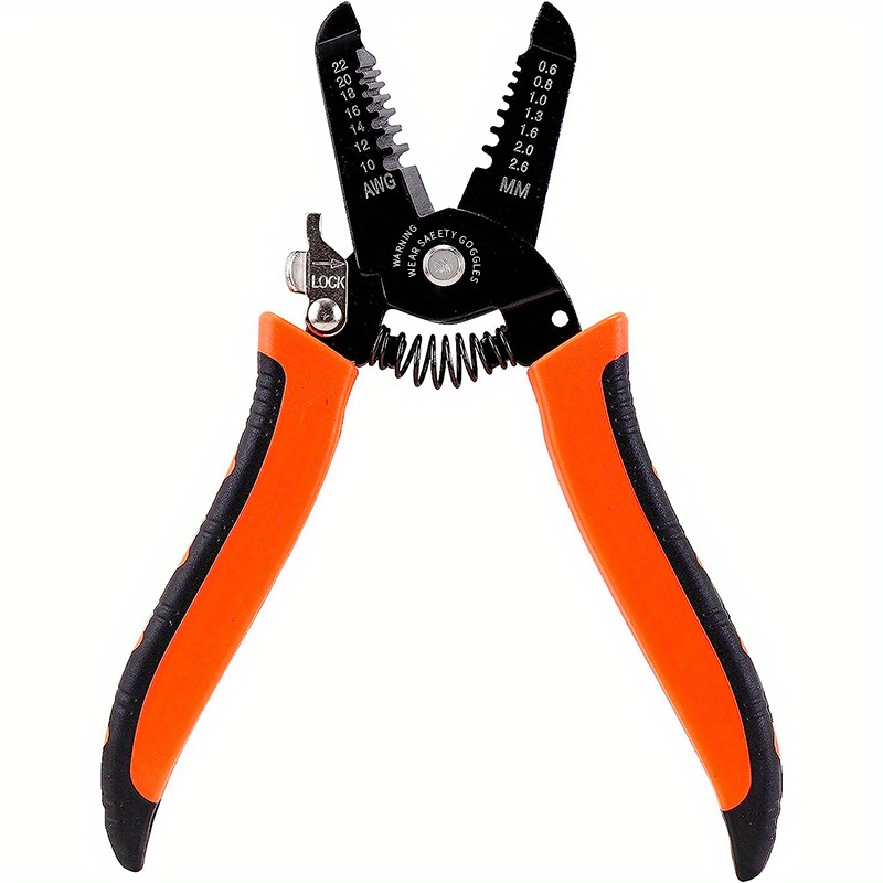 Wire Stripper 10 22 Awg Cutter Crimper Copper Wire Stripping Temu