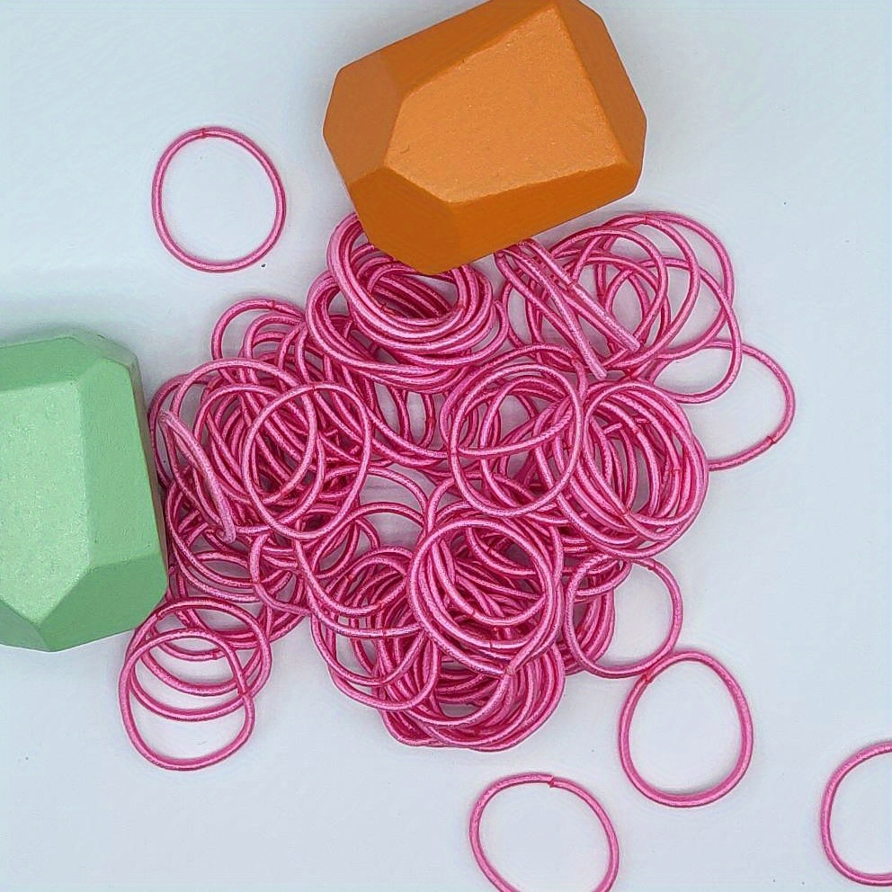 100pcs Elastico Multicolore Elastici Capelli Piccoli - Temu Italy