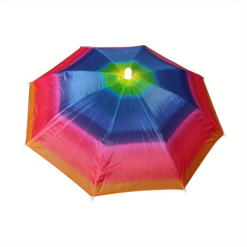 Dual-use Large Folding Hat Umbrella For Fishing, Camping, And Hunting - Uv  Protection, Hands-free Convenience - Temu