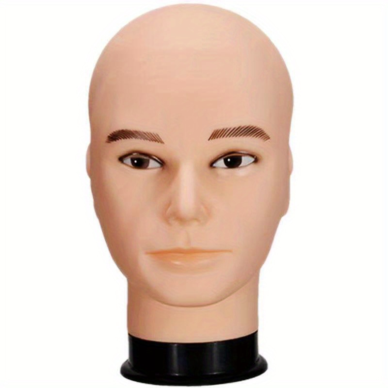 Male Mannequin Head with Makeup