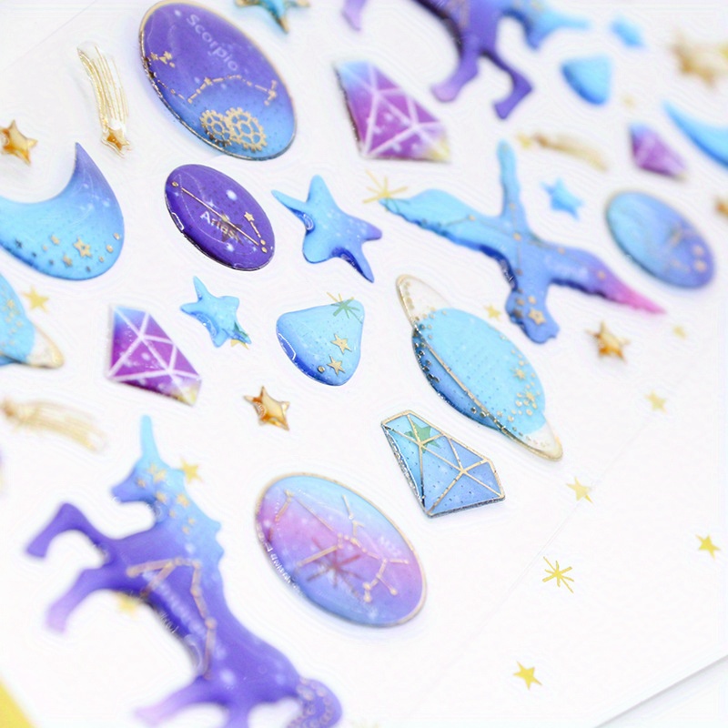 Space Crystal Stickers | AD024