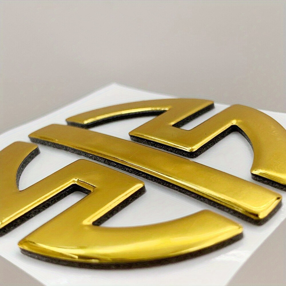 Sticker Gold Chrome 3D Emblem Tiger Car Motorcycle Styling DZ-30G - R