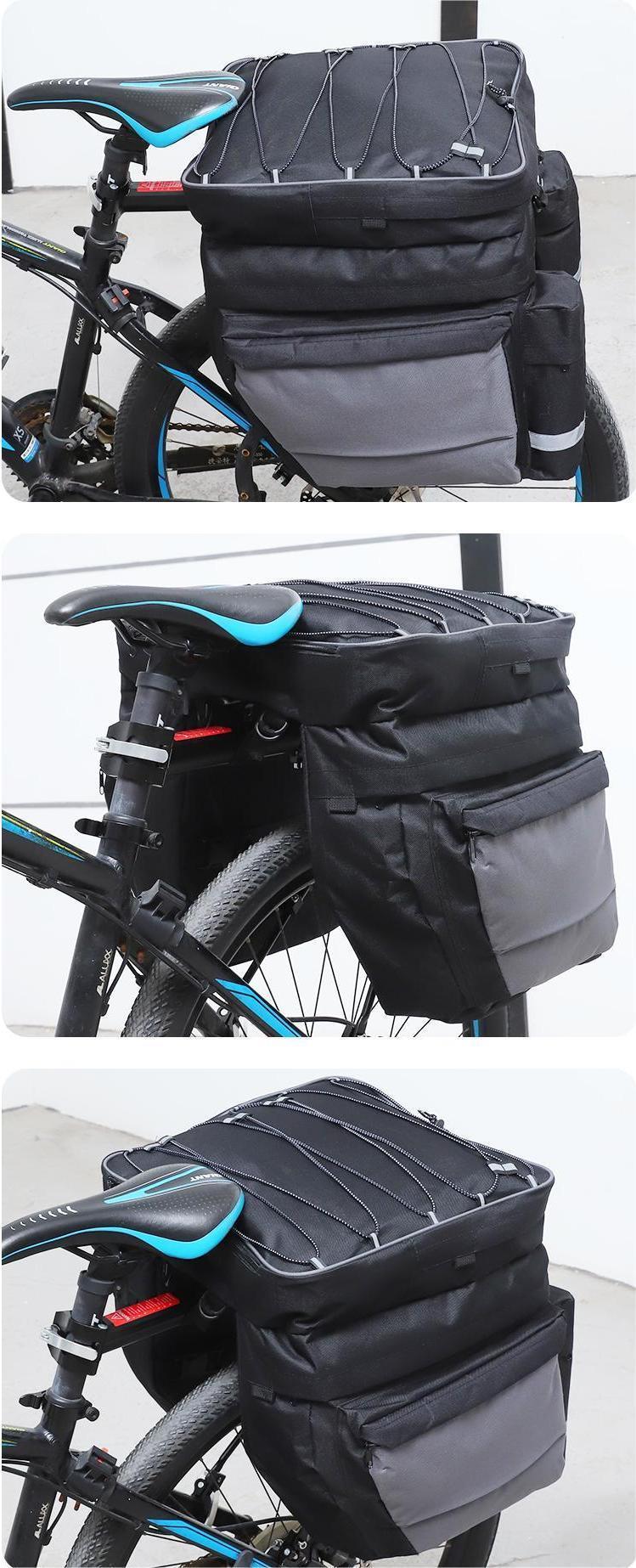 3 in 1 Bicycle Panniers Double Sided Bike Rear Rack Bag Long Temu Canada