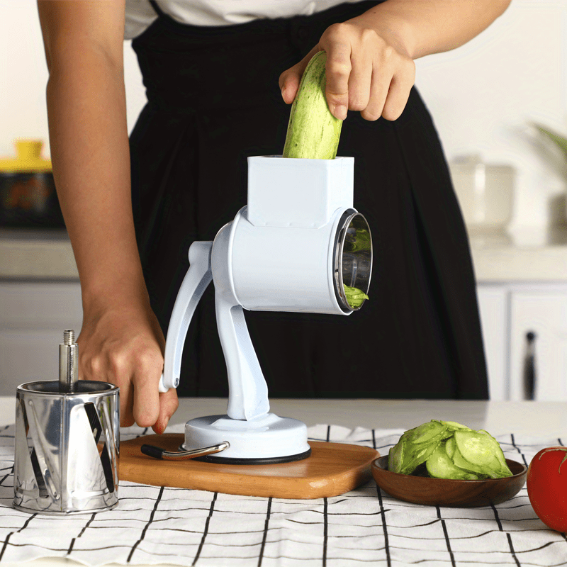 1 Set, Râpe À Fromage Rotative, Broyeur Alimentaire Manuel Avec Tambours  Interchangeables Pour Râper Le Fromage Et Les Noix Multiples, Moulin À  Noix, Fournitures De Cuisine, Accessoires De Cuisine - Temu France