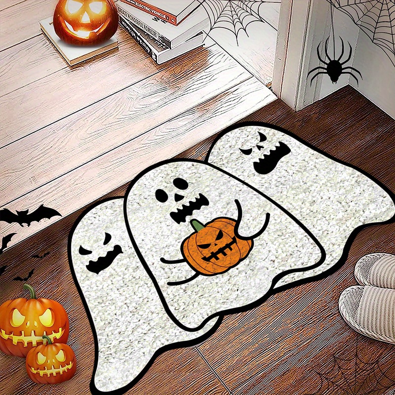 Soft Oil proof Kitchen Rug Halloween Ghost Waterproof Non - Temu