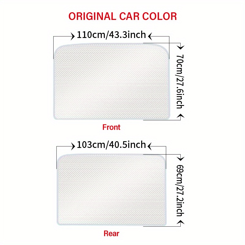 Model 3/y Glass Roof Sunshade Storage Bag Front Rear - Temu Germany