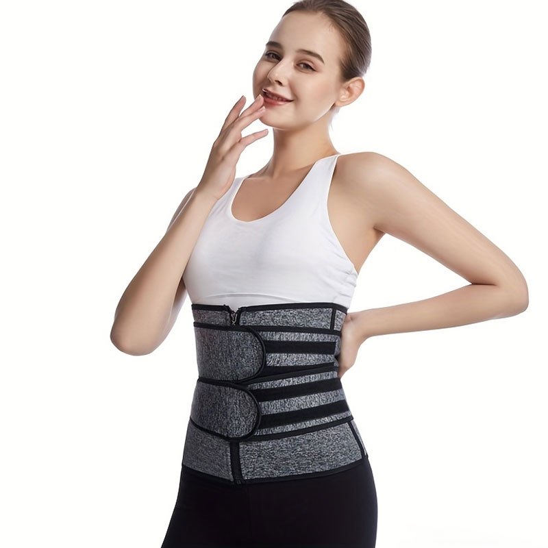 Double Seal Waist Hook Zipper Waist Shaping Fitness Belt - Temu