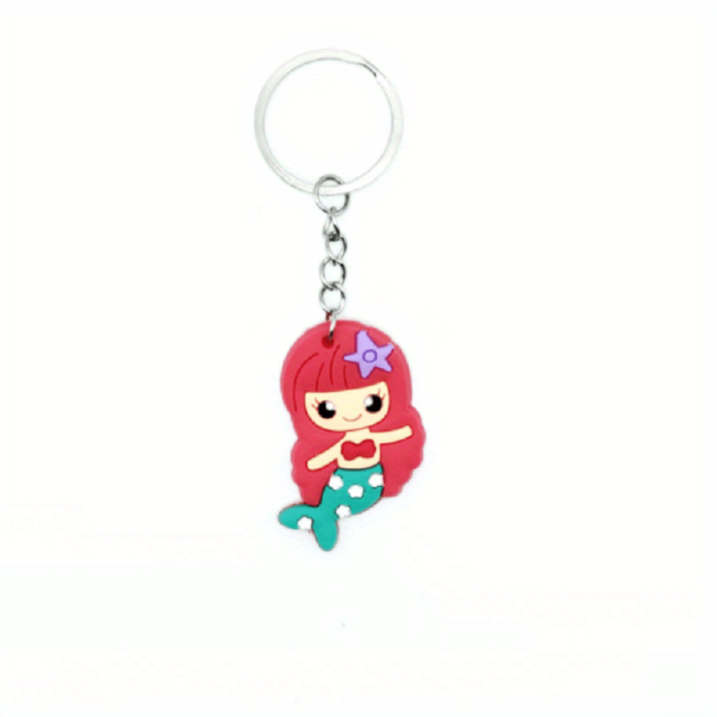 Bonito Chaveiro De Sereia De Desenho Animado Kawaii Boneca De Silicone  Chaveiro Anel Bolsa Mochila Charme Favores De Festa Acessórios Mulheres  Meninas Presente De Natal - Temu Portugal