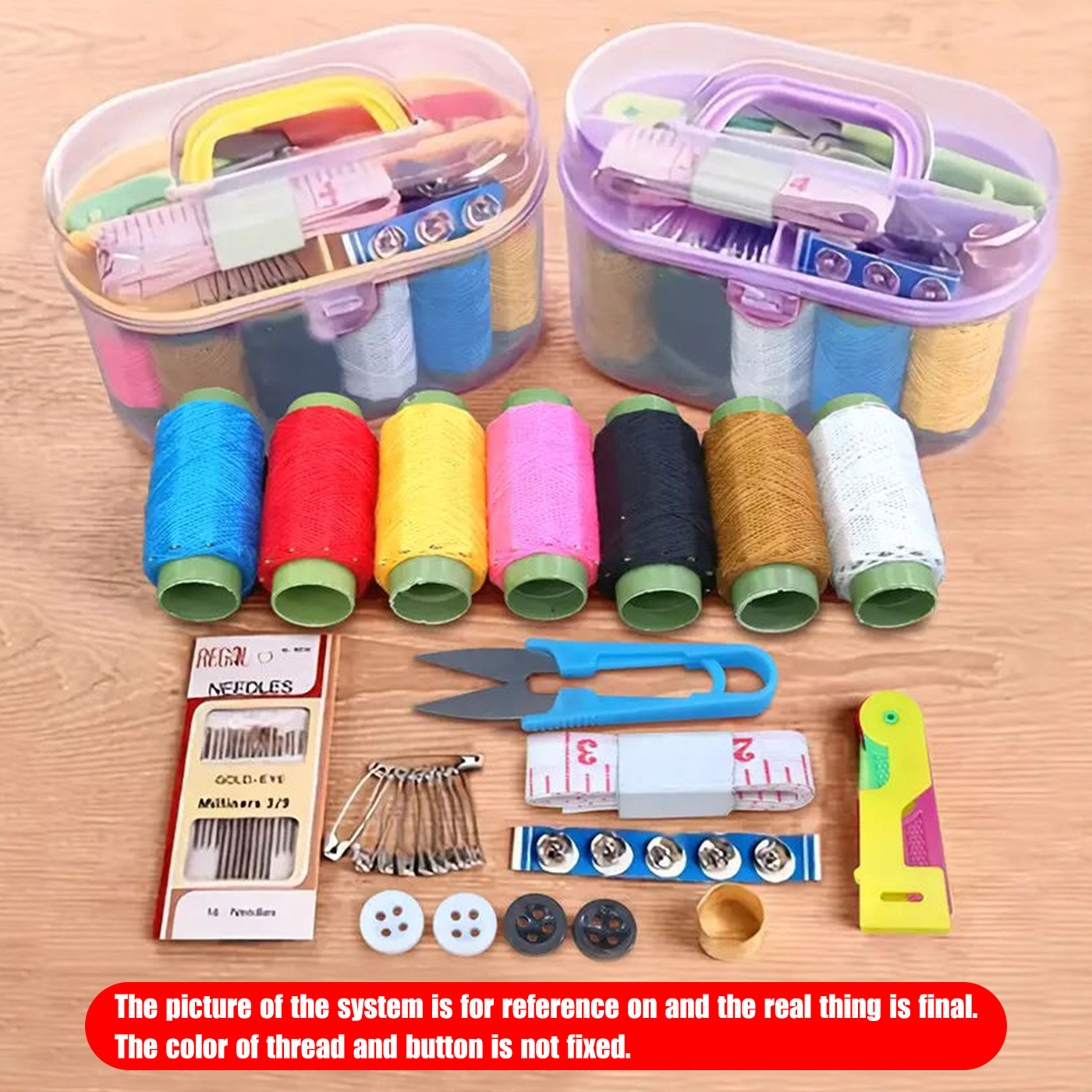 1set Household Sewing Kit Needle Thread Box Sewing Tools Set Complete -  Arts, Crafts & Sewing - Temu