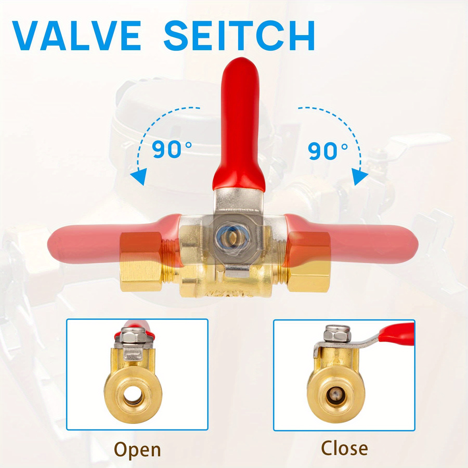 Lead free Brass Ice Maker Shut Valve 1/4"inch Compression X Temu