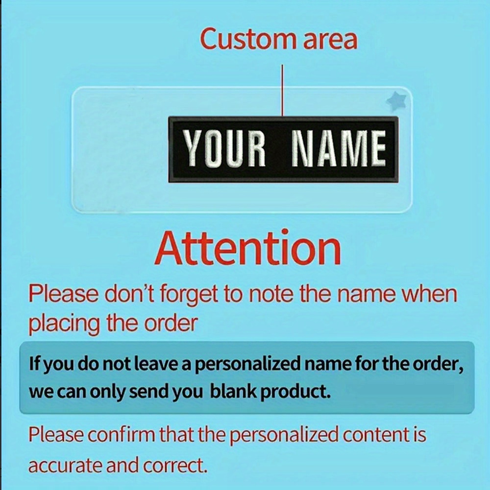 Custom name patches men embroidered name tag suit clothing temu denmark