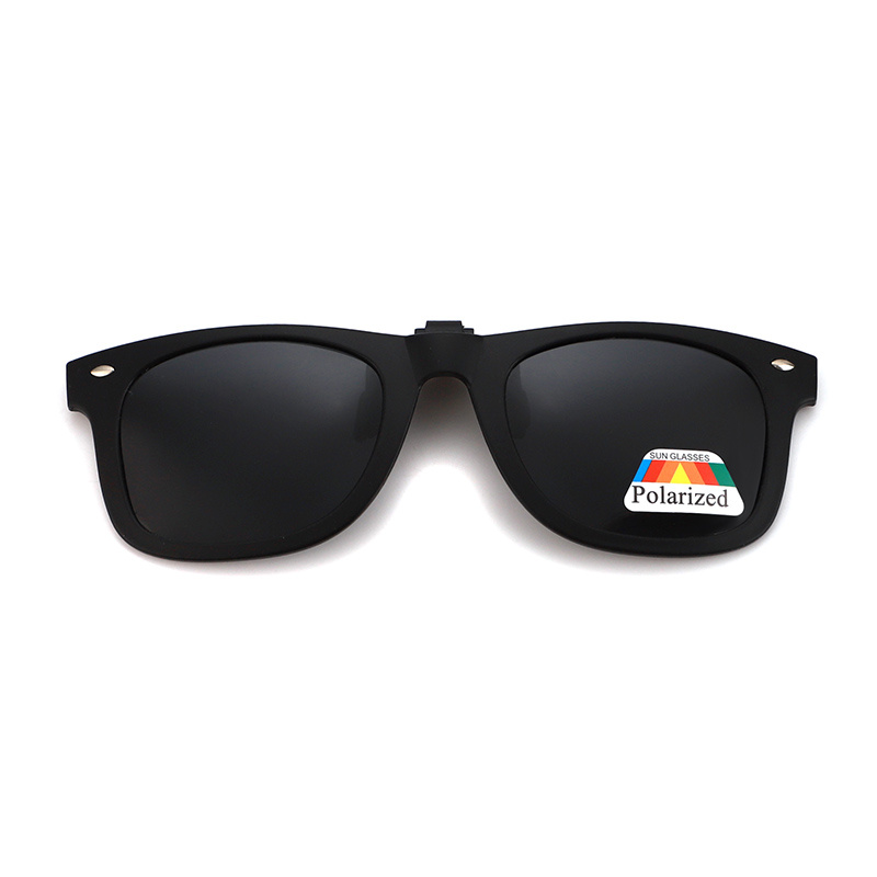 Polarized Clip Sunglasses Drivers Matte Square Flip Anti - Temu